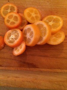 kumquats sliced